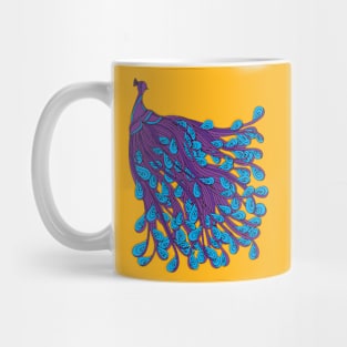 Purple Peacocks Mug